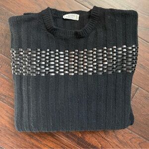 Versace Crewneck Sweater with Textured Detail